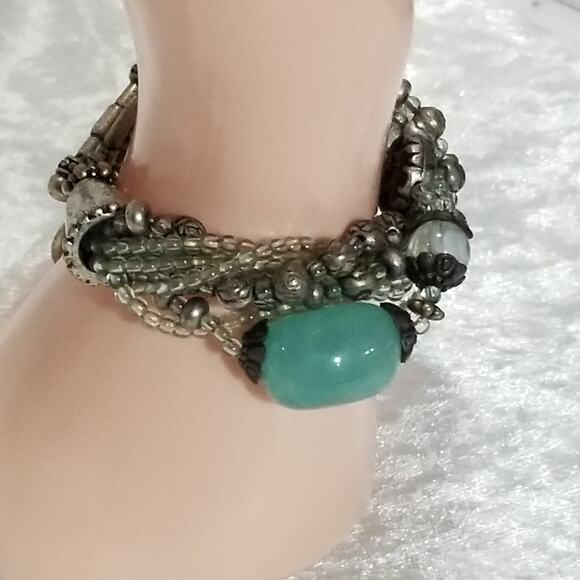 Premier Designs bracelet silver tone Cool waters8/9" 1.1972 - Picture 7 of 8